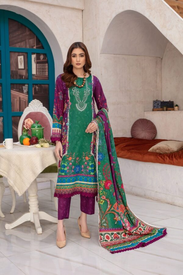 Ayzal Minal Printed Lawn 3 piece