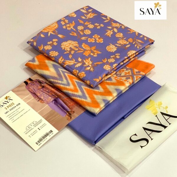 Saya Premium Printed Lawn 3 Piece - Image 4