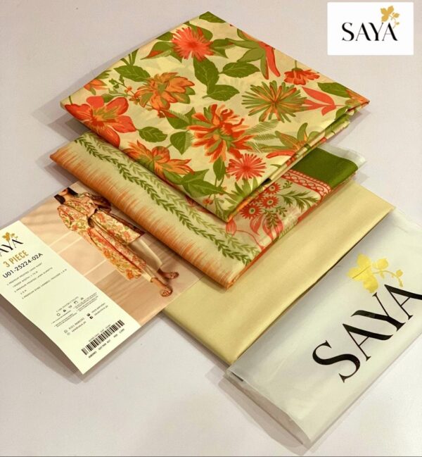 Saya Premium Printed Lawn 3 Piece - Image 2