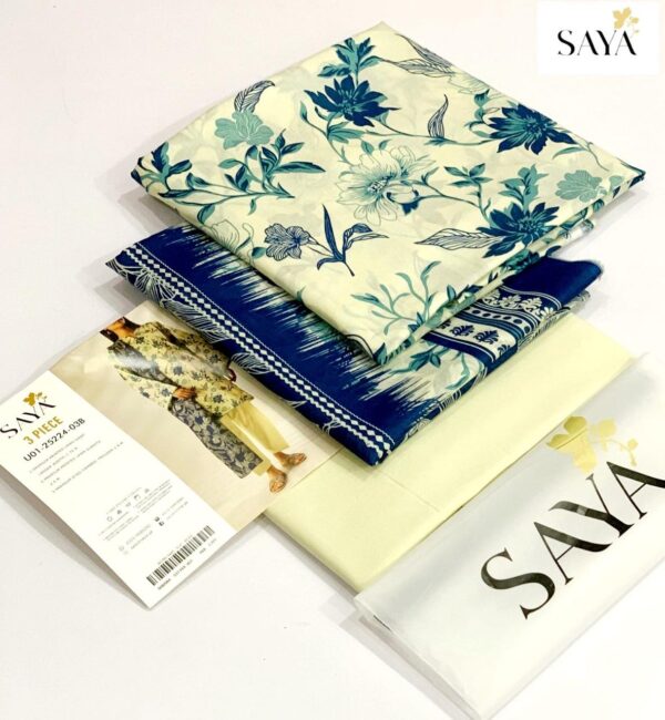 Saya Premium Printed Lawn 3 Piece - Image 4