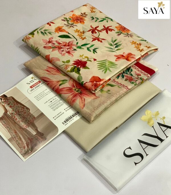 Saya Premium Printed Lawn 3 Piece - Image 3