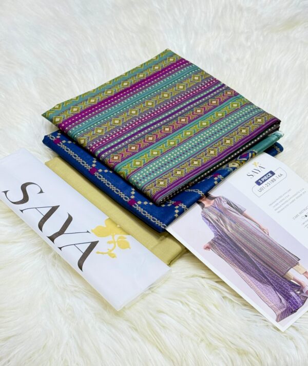 SAYA 3-Piece Unstitched Lawn Suit – U01-25188-14A