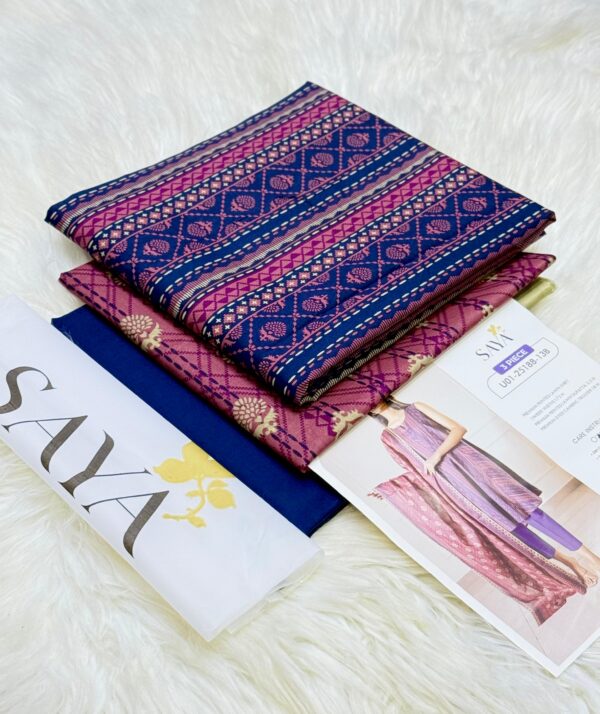 SAYA 3-Piece Unstitched Lawn Suit – U01-25188-13B