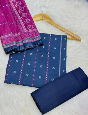 binsaeed unstitched three piece lawn