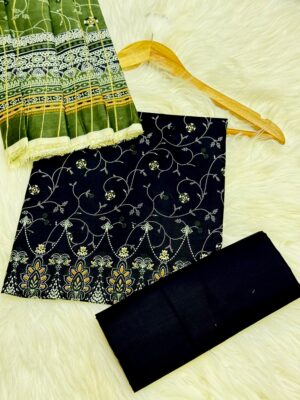 unstitched binsaeed three piece lawn