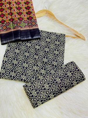 unstitched binsaeed three piece lawn suit