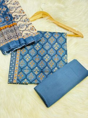 Binsaeed Lawn 3-Piece Suit – Premium Digital Printed Lawn Collection 2025