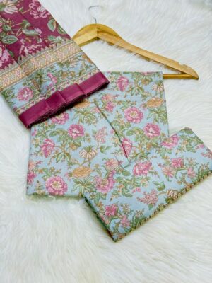 Binsaeed Lawn 3-Piece Suit – Premium Digital Printed Lawn Collection 2025