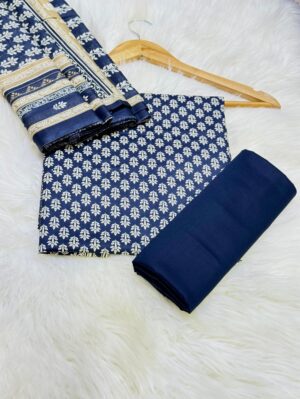 Unstitched 3 Piece lawn suite