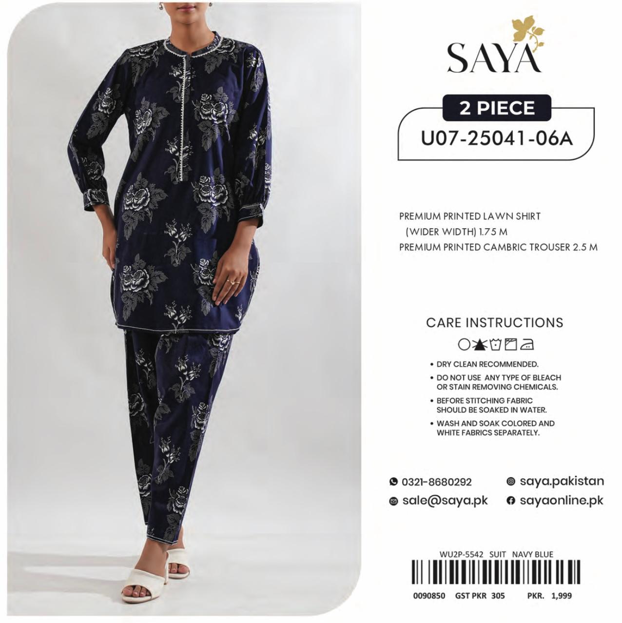 SAYA Lawn 2-Piece Suit