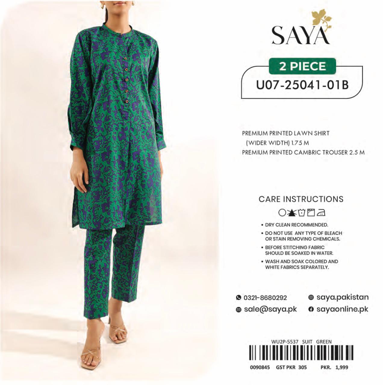 SAYA Lawn 2-Piece Suit
