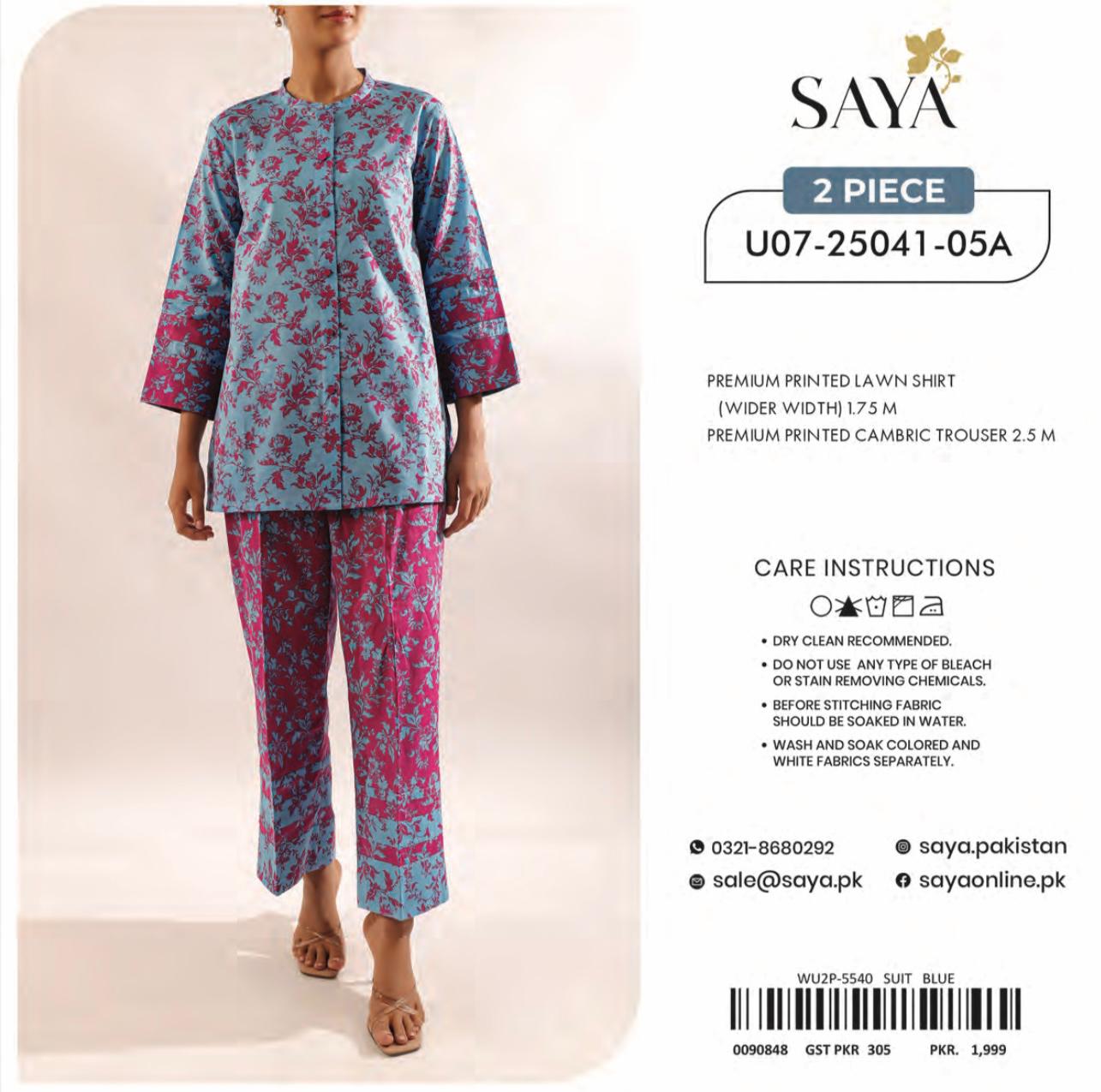 SAYA Lawn 2-Piece Suit